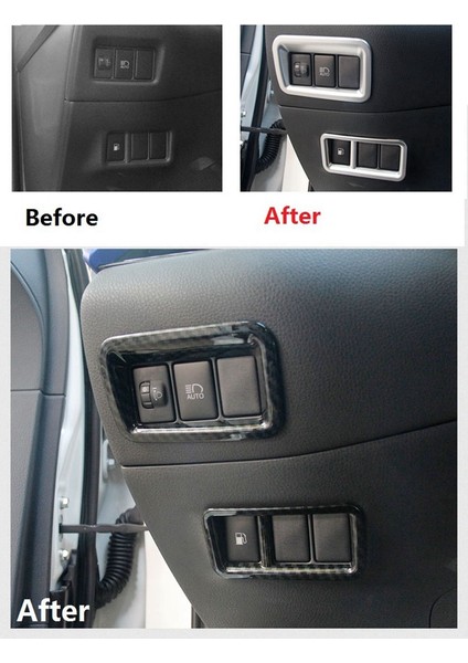 Araba Sis Lambası Anahtarı Far Anahtarı Düğme Kapağı Trim Etiket Toyota C-Hr Chr 2016-2020 Aksesuarları Lhd, Gümüş (Yurt Dışından) modelleri