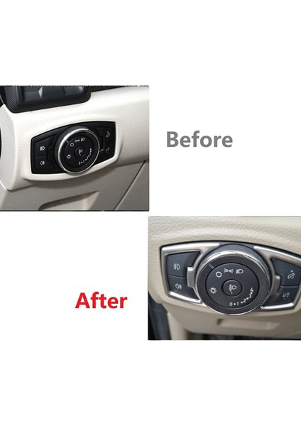 Paslanmaz Çelik Ford Ranger Everest Endeavor 2015+ Far Topuzu Anahtarı Düğme Kapağı Trim Dekoratör Aksesuarları (Yurt Dışından) modelleri