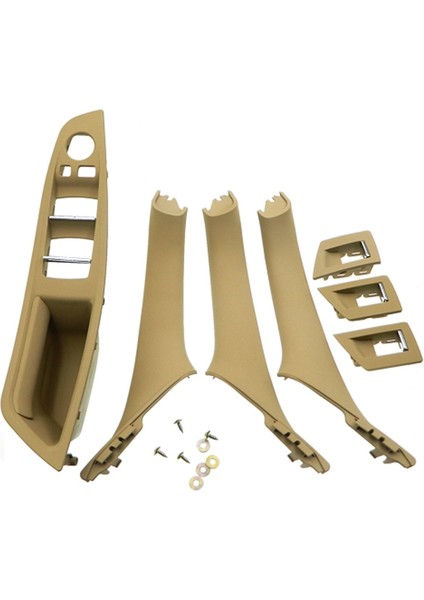 Rhd Araba Iç Kapı Kolu Iç Kapı Paneli Çekme Ayar Kapağı -Bmw 5 Serisi F10 F11 520 525 Bej Rhd (Yurt Dışından)