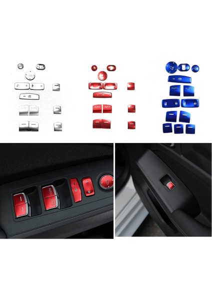 11. Nesil Honda Civic 2022 Pencere Camı Kaldırma Anahtarı Düğmesi Kapağı Trim Sticker Aksesuarları, Oto Düğmesi Ile, Kırmızı 13 Adet (Yurt Dışından) fiyatları