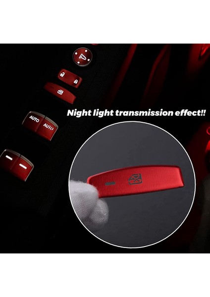 11. Nesil Honda Civic 2022 Pencere Camı Kaldırma Anahtarı Düğmesi Kapağı Trim Sticker Aksesuarları, Oto Düğmesi Ile, Kırmızı 13 Adet (Yurt Dışından) indirimleri