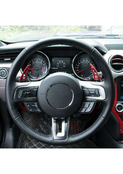 Adet Araba Direksiyon Shift Paddle Shifter Vites Uzatma Ford Mustang 2015 Için 2016 2017 2018 2019 2020 (Yurt Dışından) modelleri