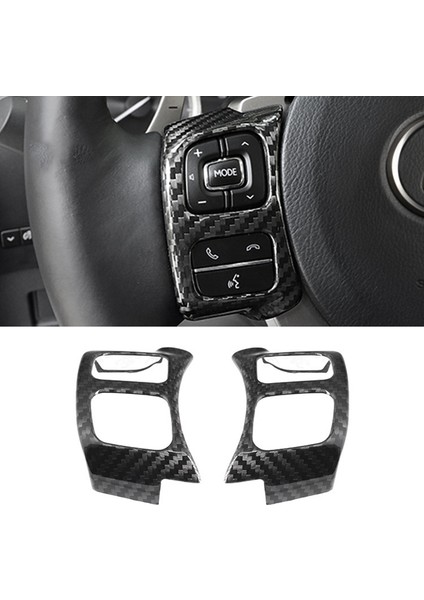 Sert Karbon Fiber Çıkartmalar Trim Direksiyon Düğmesi Çerçeve Kapak Lexus Nx Is Rc Aksesuarları (Yurt Dışından) fiyatları