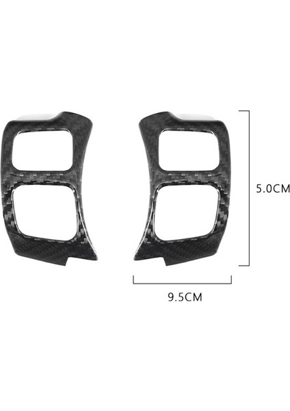 Sert Karbon Fiber Çıkartmalar Trim Direksiyon Düğmesi Çerçeve Kapak Lexus Nx Is Rc Aksesuarları (Yurt Dışından) modelleri