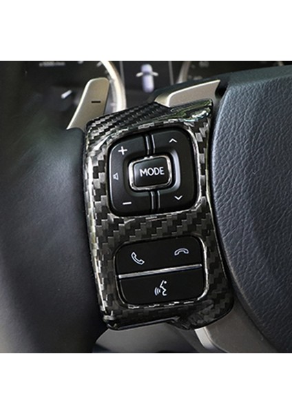 Sert Karbon Fiber Çıkartmalar Trim Direksiyon Düğmesi Çerçeve Kapak Lexus Nx Is Rc Aksesuarları (Yurt Dışından) indirimleri