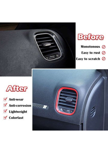 Hava Çıkışı Trim Kapağı Klima Merkezi Kontrol Ac Panel Havalandırma Trimi 2015-2021 Dodge Şarj Cihazı Aksesuarları, Kırmızı (Yurt Dışından) fırsatları