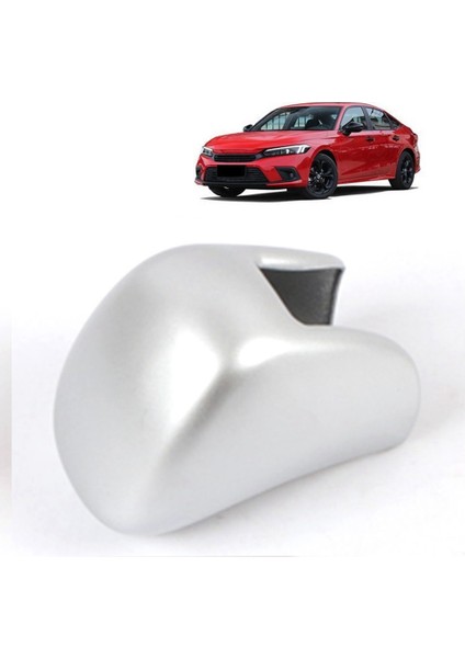 11TH Honda Civic 2022 Için Manuel Vites Topuzu Kapak Dekorasyon Trim Dişli Golf Sopası Kılıfı Etiket Iç Aksesuarları, Gümüş (Yurt Dışından) indirimleri