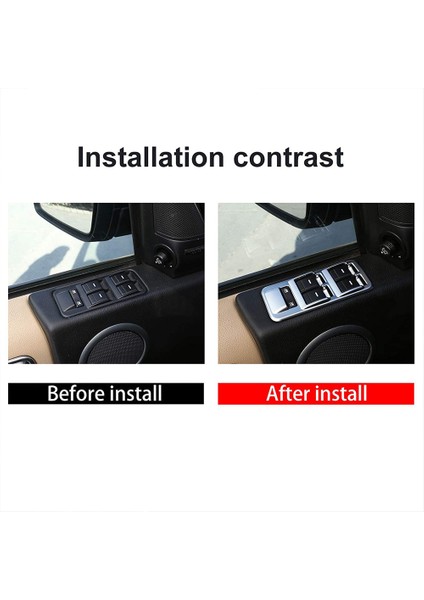 Araba Pencere Kaldırma Anahtarı Düğmesi Kontrol Paneli Çerçeve Kapak Trim Için Land Rover Discovery 3 Lr3 Range Rover Sport (Yurt Dışından) fiyatları