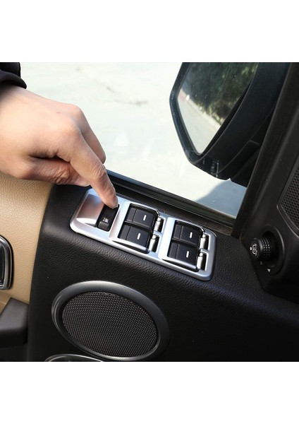 Araba Pencere Kaldırma Anahtarı Düğmesi Kontrol Paneli Çerçeve Kapak Trim Için Land Rover Discovery 3 Lr3 Range Rover Sport (Yurt Dışından) modelleri