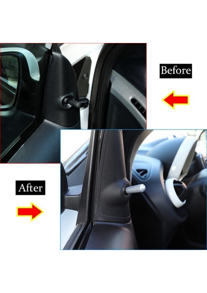 Araba Alüminyum Alaşımlı Dikiz Aynası Ayar Düğmesi Kapağı Mercedes Benz Smart 2016-2021 Oto Aksesuarları, Gümüş (Yurt Dışından) modelleri