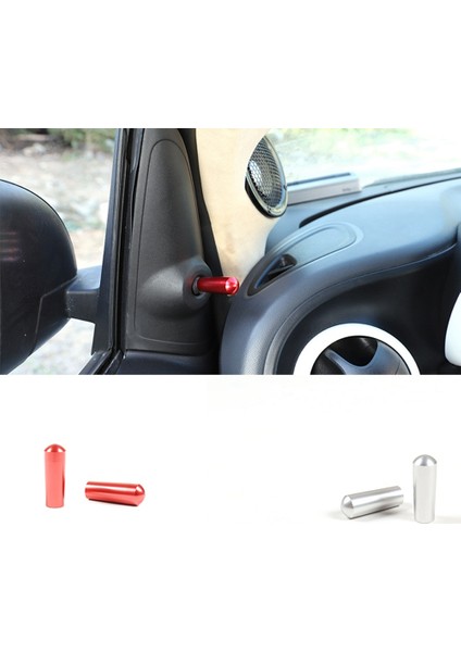 Araba Alüminyum Alaşımlı Dikiz Aynası Ayar Düğmesi Kapağı Mercedes Benz Smart 2016-2021 Oto Aksesuarları, Gümüş (Yurt Dışından) fırsatları