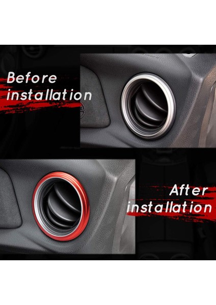 Toyota 86 Için GT86 Suu Brz 2012-2020 Aksesuarları Araba Ac Hava Çıkışı Klima Kapak Yüzüğü Havalandırma Dekorasyon Trim, Mavi (Yurt Dışından) modelleri