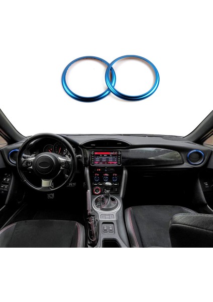 Toyota 86 Için GT86 Suu Brz 2012-2020 Aksesuarları Araba Ac Hava Çıkışı Klima Kapak Yüzüğü Havalandırma Dekorasyon Trim, Mavi (Yurt Dışından) indirimleri