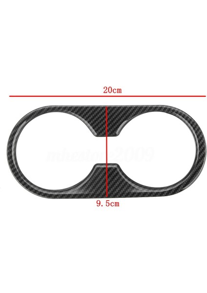 Karbon Fiber Stil Abs Merkezi Konsol Su Dağı Tutucu Paneli Kapak Trim Için Mazda Cx-3 Cx3 2017 2018 (Yurt Dışından)