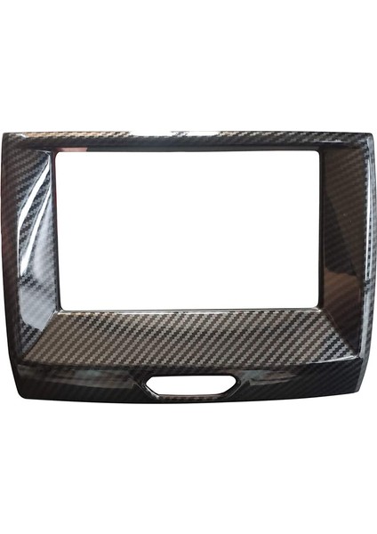 Ford Ranger Everest Endeavor 2015+ Karbon Fiber Iç Merkezi Navigasyon Kapak Trim Çerçeve Dekoratör Araba Aksesuarları (Yurt Dışından)