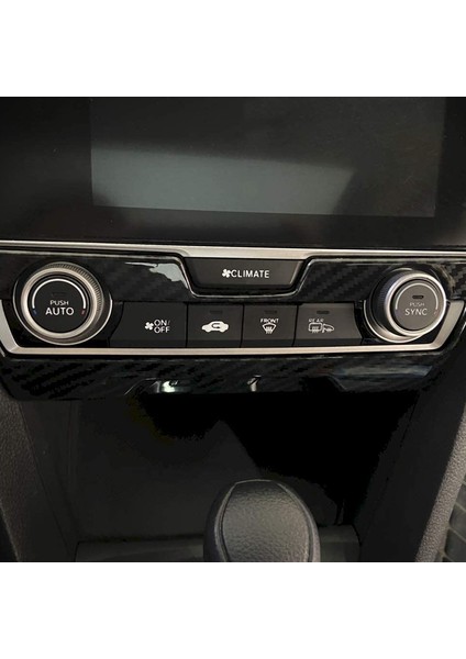 Merkezi Konsol Paneli Trim Abs Karbon Fiber Tarzı Iç Dekorasyon Aksesuarları Honda 10TH Gen Civic 2016-2020 (Yurt Dışından) fiyatları