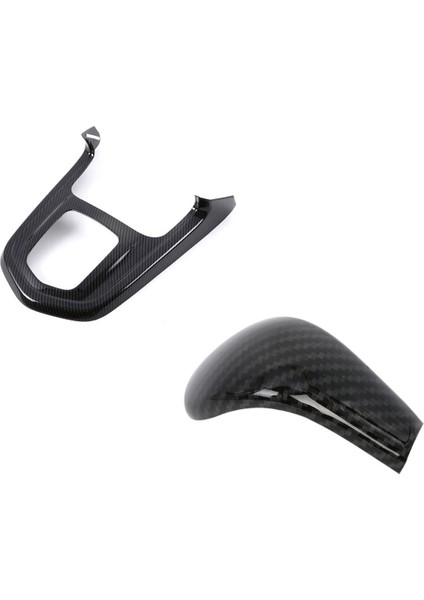 Nissan Navara Için NP300 2015-2020 Manuel Vites Topuzu Çerçeve Panel Dekorasyonu Kapak Trim Etiket Aksesuarları, Karbon Fiber (Yurt Dışından)