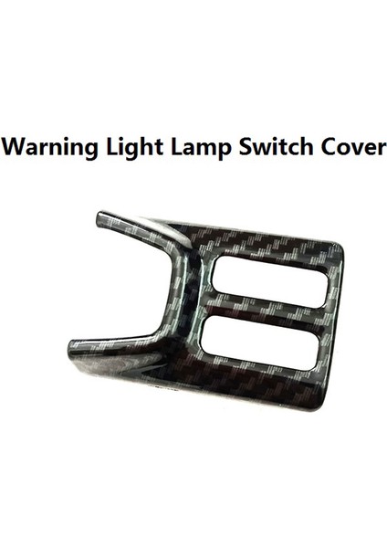 Araba Şekillendirme Aksesuarları 1 Adet Abs Iç Uyarı Işığı Lambası Anahtarı Kapağı Trim Ford Focus 2019 2020, Karbon Fiber (Yurt Dışından) fırsatları