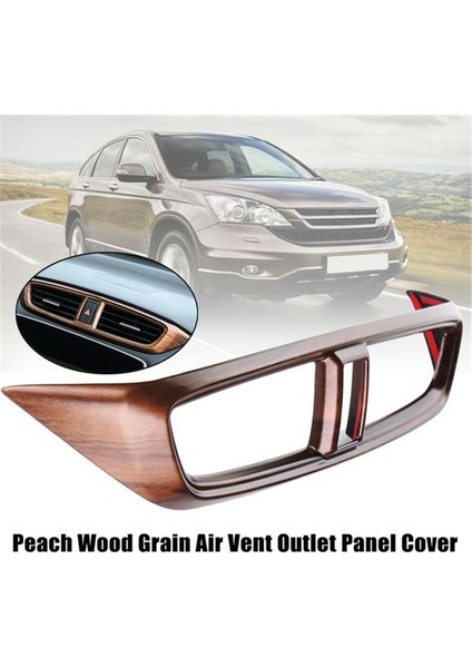 Araba Merkezi Klima Rüzgar Çıkış Paneli Pano Çıkartmaları Şeftali Ahşap Tahıl Kalıplama Honda Cr-V Crv 2017-2020 (Yurt Dışından) fırsatları