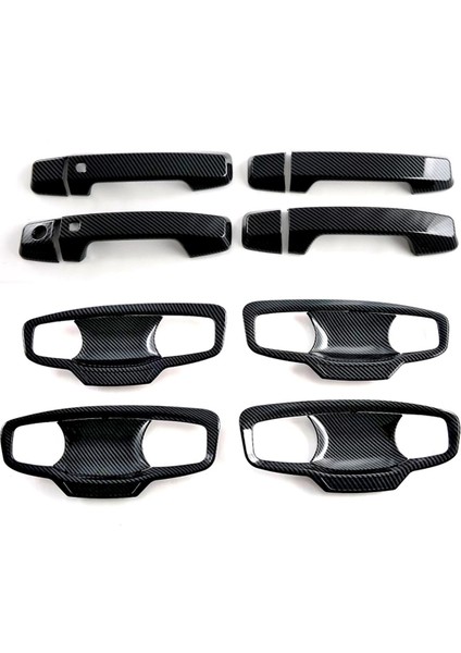 Mitsubishi Triton / L200 2024 Dış Aksesuarlar Karbon Fiber Için Kapı Kolu Kapağı + Kapı Kolu Kase Kapağı Döşemesi (Yurt Dışından)