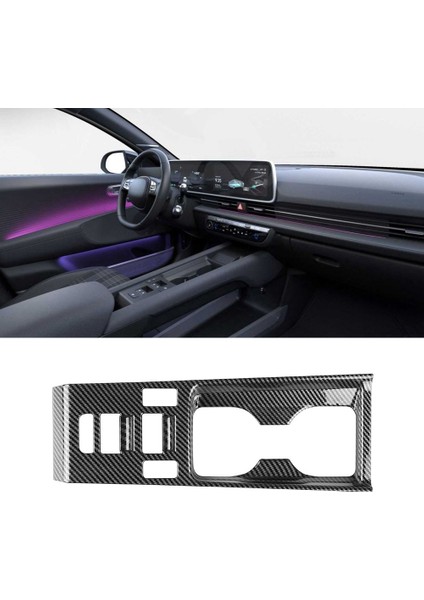 Araba Karbon Fiber Merkezi Konsol Su Dak Tutucu Dekorasyon Kapak Trim Etiket Hyundai Ionıq 6 2022 2023+ Lhd (Yurt Dışından) fırsatları