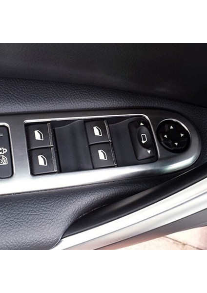 Araba Gümüş Kapı Pencere Kaldırma Anahtarı Kol Dayama Kapağı Anahtarı Düğmesi Paneli Trim Çıkartmalar Citroen C5 Peugeot 508 Için (Yurt Dışından) fiyatları