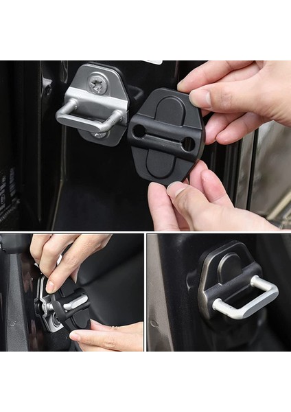 Kapı Kilidi Kapağı ve Kapı Vidası Kapağı Trim Aksesuarları Jeep Wrangler Jl 2018-2022 Gladyatör Jt 2020-2022 (Yurt Dışından) indirimleri
