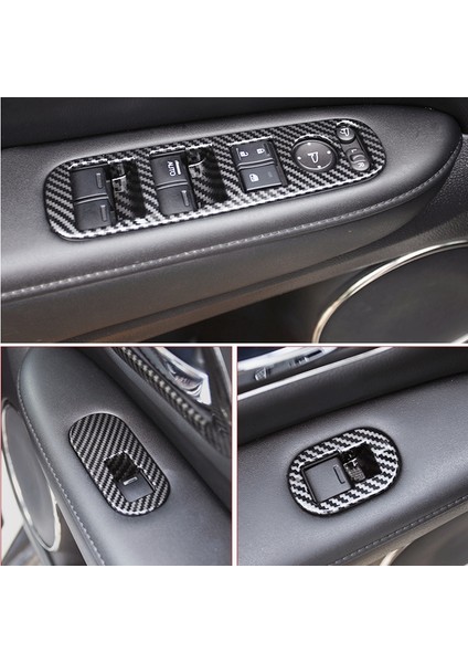 Honda Hrv Için Hr-V Vezel 2014-2020 Karbon Fiber Kapı Kolu Pencere Kaldırma Anahtarı Paneli Kapak Trim Dekoratör Aksesuarları (Yurt Dışından) indirimleri