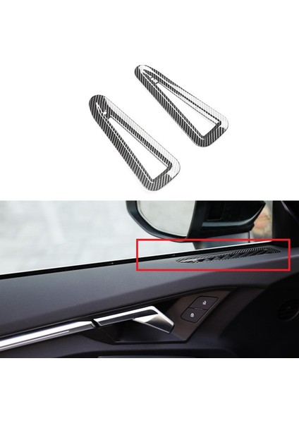 Audi-A3 A3L 2021 2022 Araba Ön Kapı A Sütunu Hava Çıkış Havalandırma Krom Çerçeve Trim Dekorasyon Aksesuarları, Karbon Fiber (Yurt Dışından) fiyatları