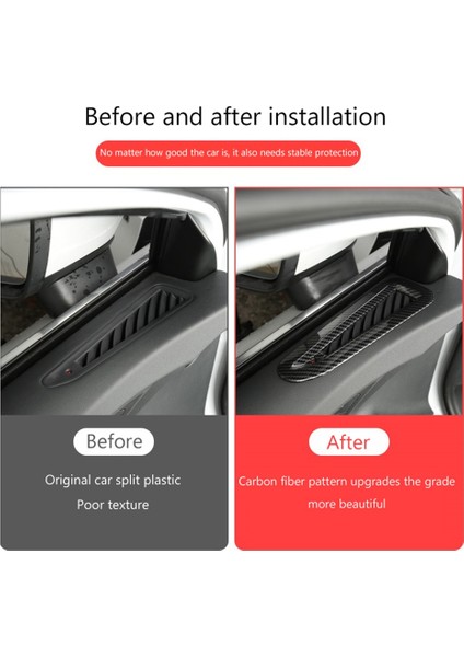 Audi-A3 A3L 2021 2022 Araba Ön Kapı A Sütunu Hava Çıkış Havalandırma Krom Çerçeve Trim Dekorasyon Aksesuarları, Karbon Fiber (Yurt Dışından) modelleri