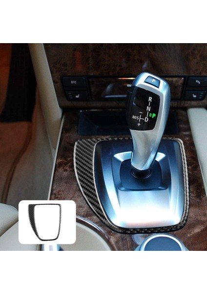 Araba Merkezi Kontrol Vites Paneli Kapağı Karbon Fiber Etiket Trim Çıkartmaları -Bmw 5 Serisi E60 2008-2010 Aksesuarları (Yurt Dışından) fiyatları