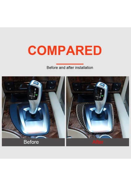 Araba Merkezi Kontrol Vites Paneli Kapağı Karbon Fiber Etiket Trim Çıkartmaları -Bmw 5 Serisi E60 2008-2010 Aksesuarları (Yurt Dışından) modelleri