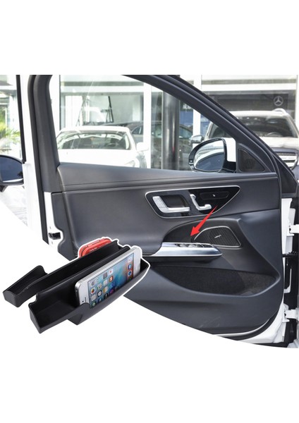 Mercedes Benz E Sınıfı W214 2024 Araba Kapısı Saklama Kutusu Düzenleyici Tepsi Kapı Kolu Cep Eklentisi, Ön Kapı (Yurt Dışından)