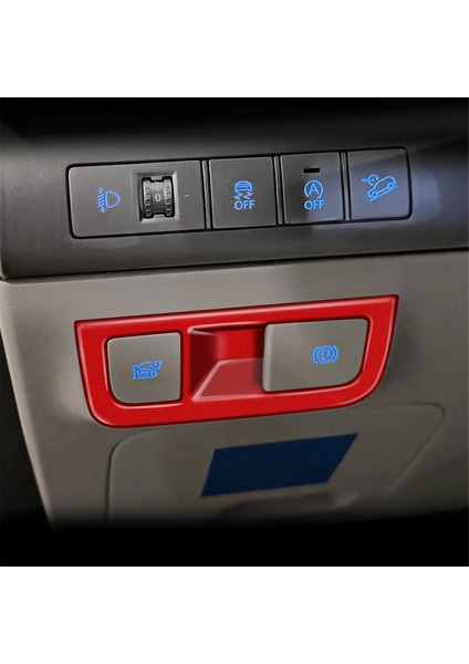 Hyundai Kona 2024+ Araba Iç Aksesuarları Kırmızı Için Araba Far Anahtarı Çerçevesi Trim Kapağı (Yurt Dışından) indirimleri