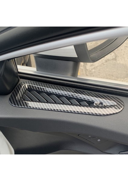 Audi-A3 A3L 2021 2022 Araba Ön Kapı A Sütunu Hava Çıkış Havalandırma Krom Çerçeve Trim Dekorasyon Aksesuarları, Karbon Fiber (Yurt Dışından) fırsatları