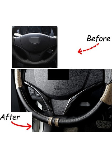 Toyota Yaris 2017-2021 Araba Karbon Fiber Direksiyon Paneli Kapağı Trim Dekorasyon Sticker Iç Aksesuarlar (Yurt Dışından) modelleri