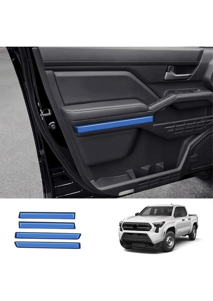 Toyota Tacoma 2024 Araba Iç Kapı Paneli Trim Şeridi Dekoratif Sticker Araba Iç Aksesuarları Mavi (Yurt Dışından) fiyatları