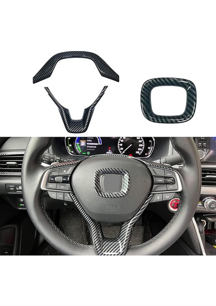 Adet Araba Direksiyon Kalıplama Merkezi Çıkartma Trim Çerçeve 10TH Gen Honda Accord Sedan 2018-2021 Için (Yurt Dışından) modelleri