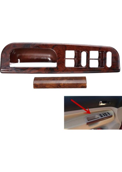 Araba Ahşap Pencere Anahtarı Kontrol Paneli Trim-Vw Passat Jetta Golf Mk4 1998 1999-2004 3B1867171 E (Yurt Dışından) fırsatları