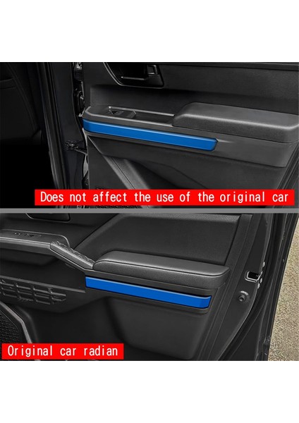 Toyota Tacoma 2024 Araba Iç Kapı Paneli Trim Şeridi Dekoratif Sticker Araba Iç Aksesuarları Mavi (Yurt Dışından) indirimleri