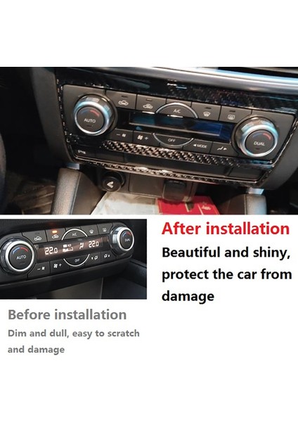 Mazda Cx5 Cx-5 2015 2016 Karbon Fiber Merkezi Kontrol Klima Düğmesi Anahtarı Paneli Kapağı Trim Aksesuarları (Yurt Dışından) indirimleri