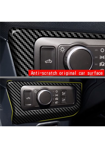 Ford Maverick 2022+ Için Araç Iç Karbon Fiber Far Ayar Anahtarı Dekorasyon Kapak Trim (Yurt Dışından) fiyatları