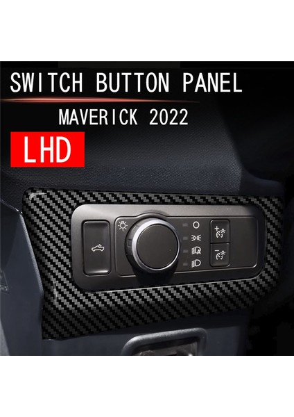 Ford Maverick 2022+ Için Araç Iç Karbon Fiber Far Ayar Anahtarı Dekorasyon Kapak Trim (Yurt Dışından) indirimleri