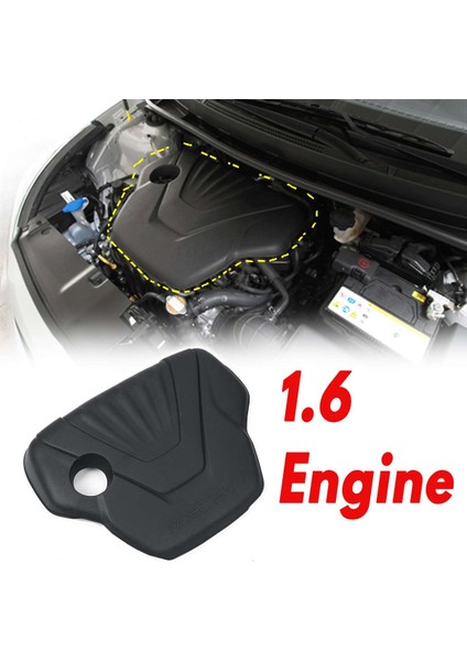 Motor Kapağı Koruma Kapağı 29240-2B810 Kia Rıo Için Hyundai Solaris Creta IX25 Sonata Tucson Motor 1.6 (Yurt Dışından)