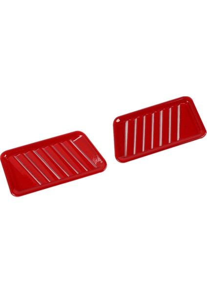 Ford F150 F-150 2021 2022 Araba Merkezi Konsol Yan Egzoz Portu Kapak Trim Çerçeve Dekor Aksesuarları, Kırmızı (Yurt Dışından)