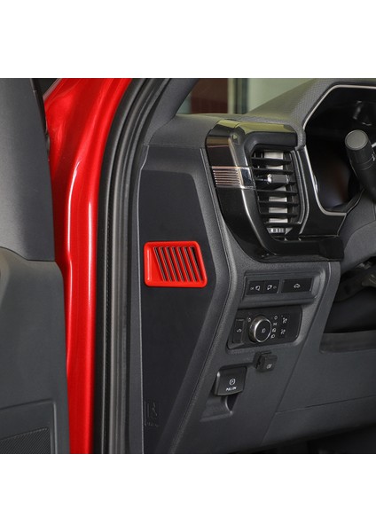 Ford F150 F-150 2021 2022 Araba Merkezi Konsol Yan Egzoz Portu Kapak Trim Çerçeve Dekor Aksesuarları, Kırmızı (Yurt Dışından) modelleri