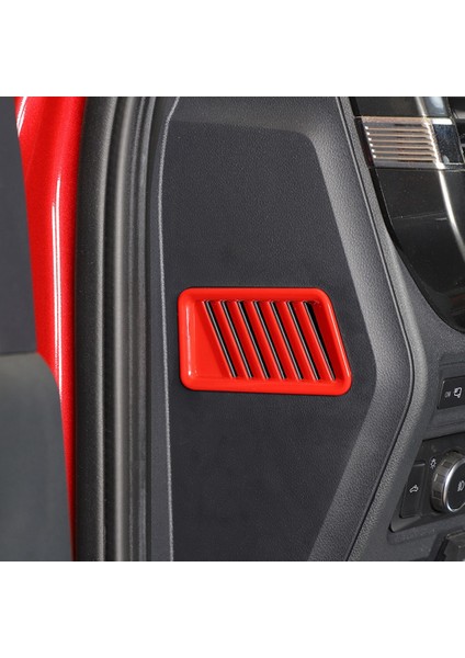 Ford F150 F-150 2021 2022 Araba Merkezi Konsol Yan Egzoz Portu Kapak Trim Çerçeve Dekor Aksesuarları, Kırmızı (Yurt Dışından) fırsatları