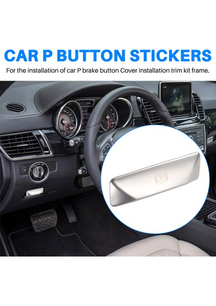 Araba P Düğmesi Ayak Freni Bırakma Anahtarı Dekorasyon Çıkartmaları Mercedes Benz E Sınıfı W212 C Sınıfı W204 Glk Aksesuarları (Yurt Dışından) fırsatları