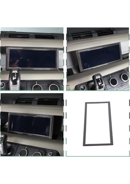 Land Rover Defender 110 2020-2024 Orta Gösterge Paneli Navigasyon Ekran Kapağı Döşeme Iç Aksesuarlar Için Karbon Fiber (Yurt Dışından) modelleri