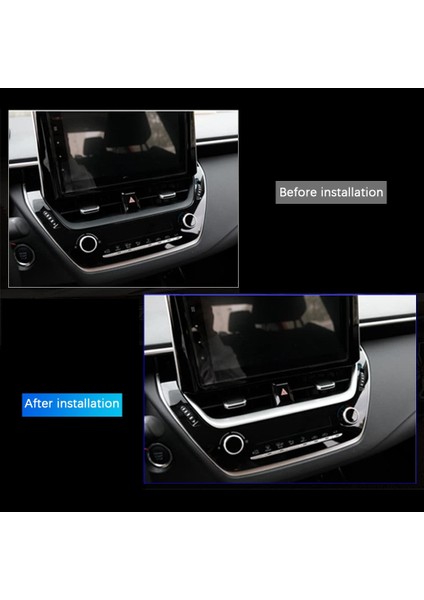 Merkezi Konsol Pano Navigasyon Hava Firar Çerçeve Kapak Trim Toyota Corolla Cross 2021 2022 Gümüş (Yurt Dışından) fiyatları